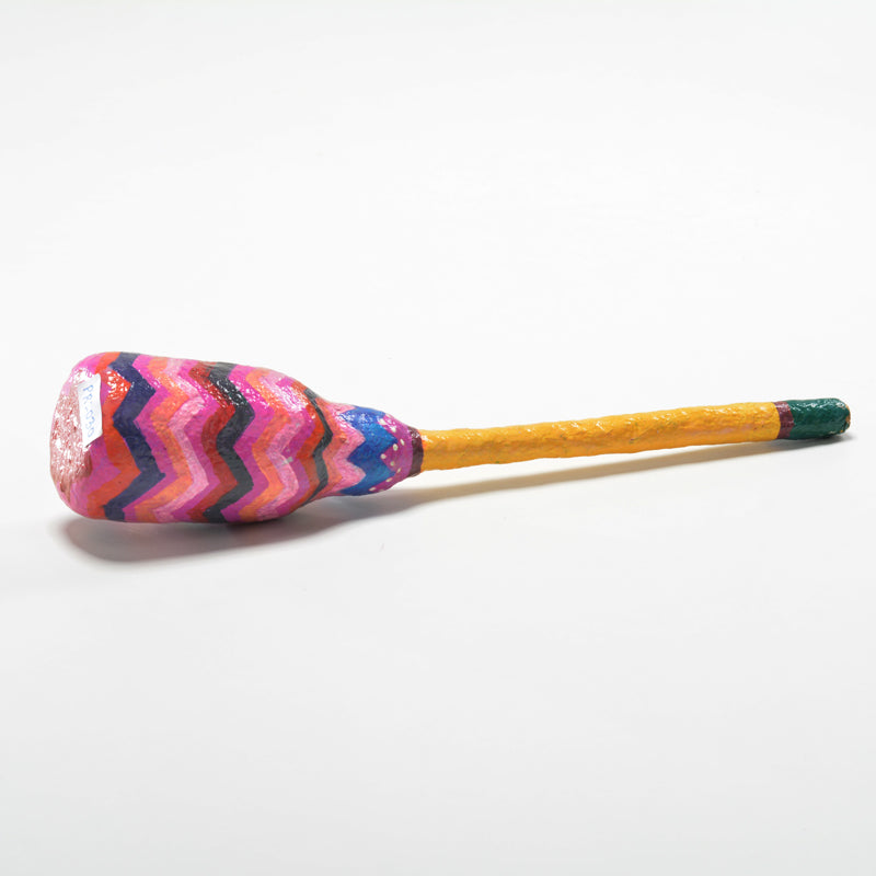 Upcycled Papier Mache and Plastic Bottle Rattle