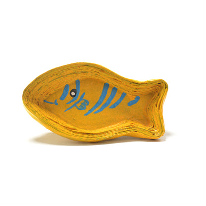 Upcycled Coiled Newspaper Fish Trays