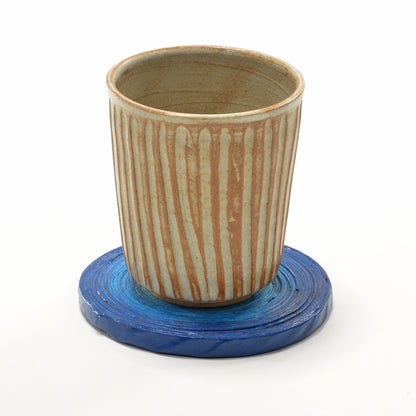 Upcycled Coiled Newspaper Tea coaster