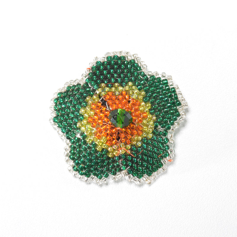 Agate Flower Clip