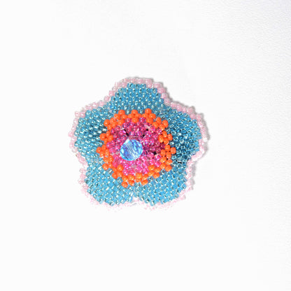 Agate Flower Clip