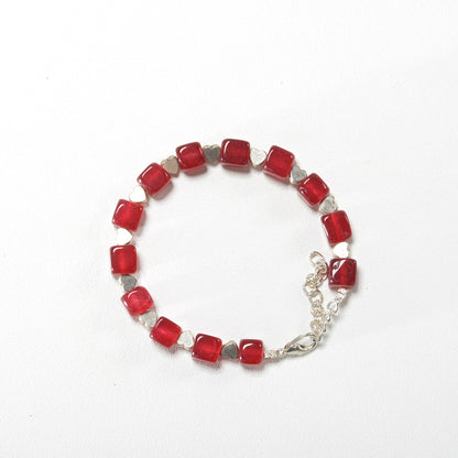 Square Agate Bracelet