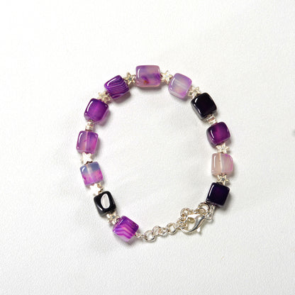 Square Agate Bracelet