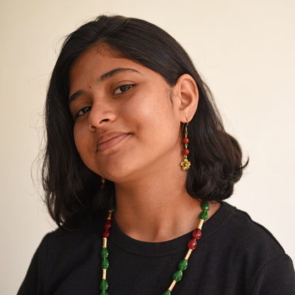 floral drop earrings