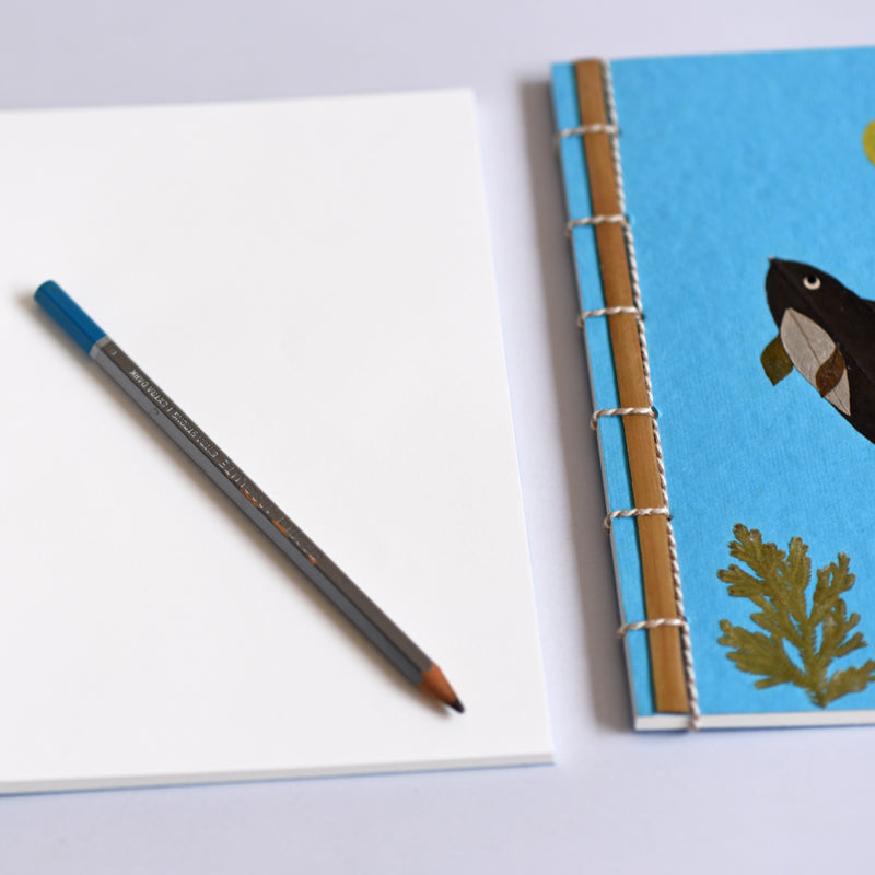 Bamboo Notebook, Fish- Set of 3