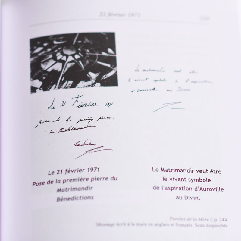 Auroville - Les Paroles de Mère – Tome II