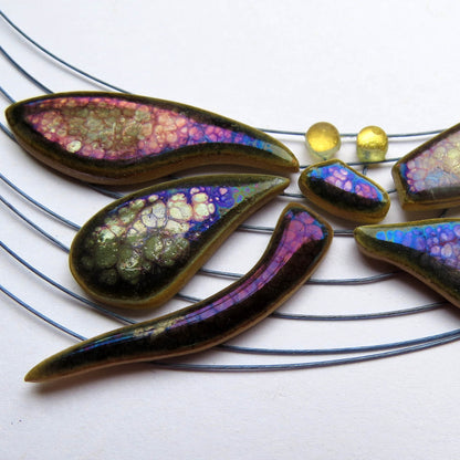 Dragonfly Ceramic Necklace