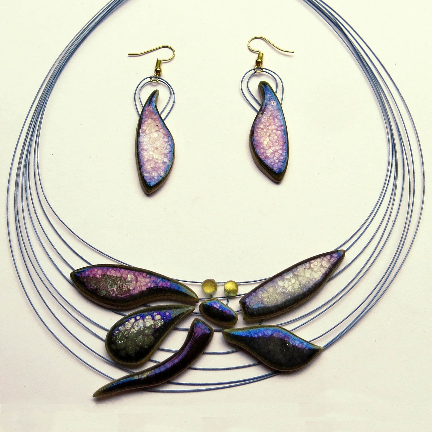 Dragonfly Ceramic Necklace