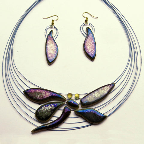 Dragonfly Ceramic Necklace
