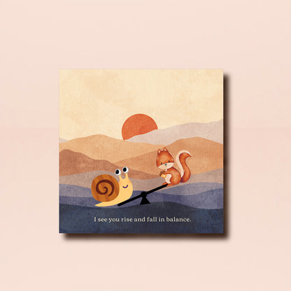 Square postcards