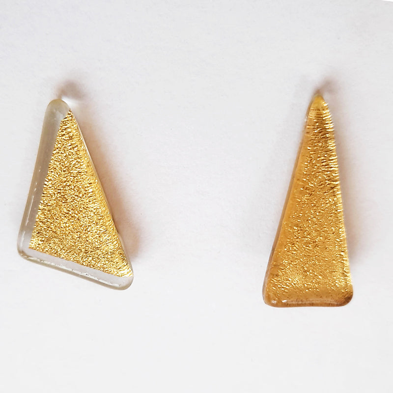 Small Gold Creation Set, Necklace and Stud Earrings