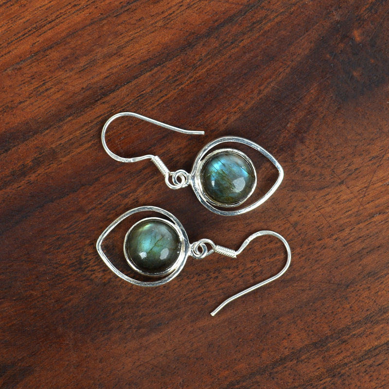 Labrodorite Silver 92.5 & Malachite Silver - Style 1