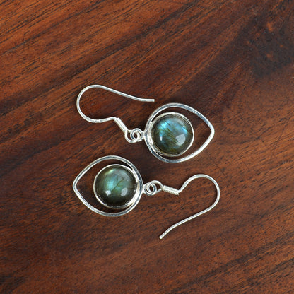 Labrodorite Silver 92.5 & Malachite Silver - Style 1