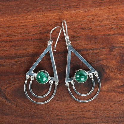 Labrodorite Silver 92.5 & Malachite Silver - Style 2