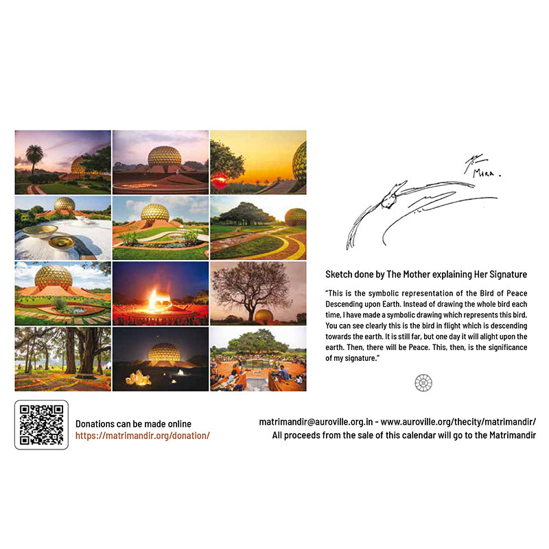 Matrimandir Calendar 2026