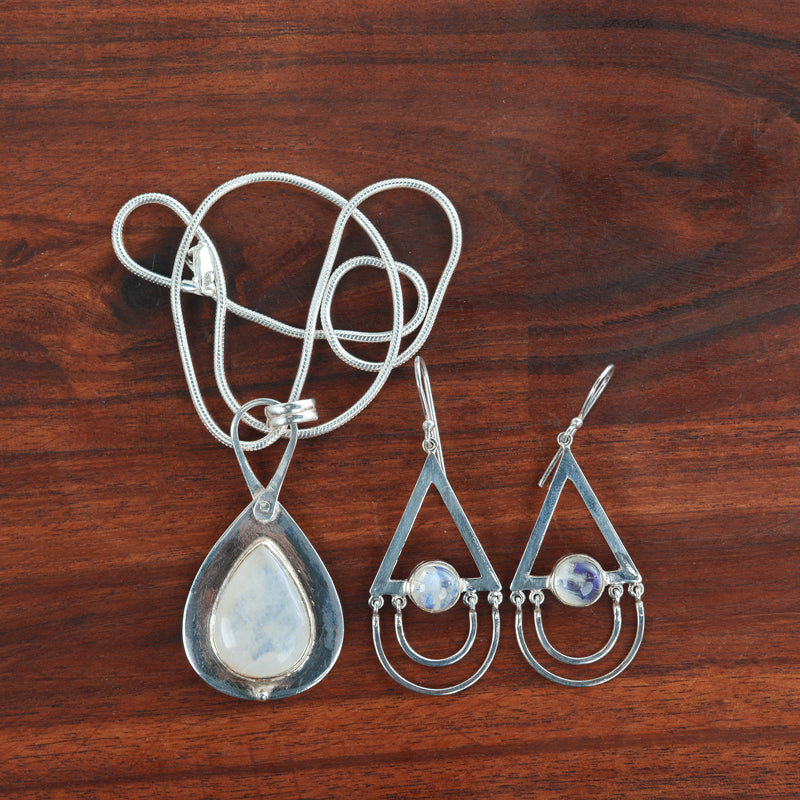 Moonstone Silver 925 Sterling Silver