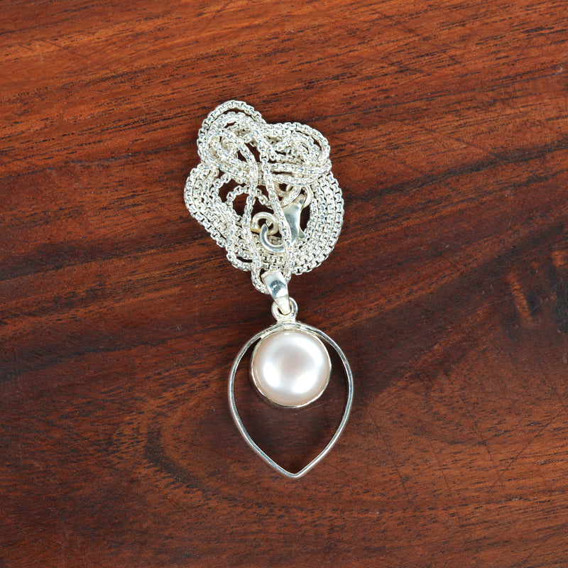 Pearl Silver 92.5 Jewellery Set