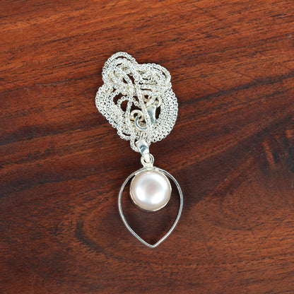 Pearl Silver 92.5 Jewellery Set