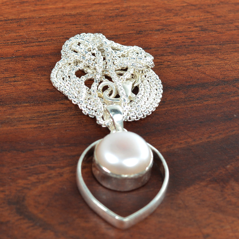 Pearl Silver 92.5 Jewellery Set