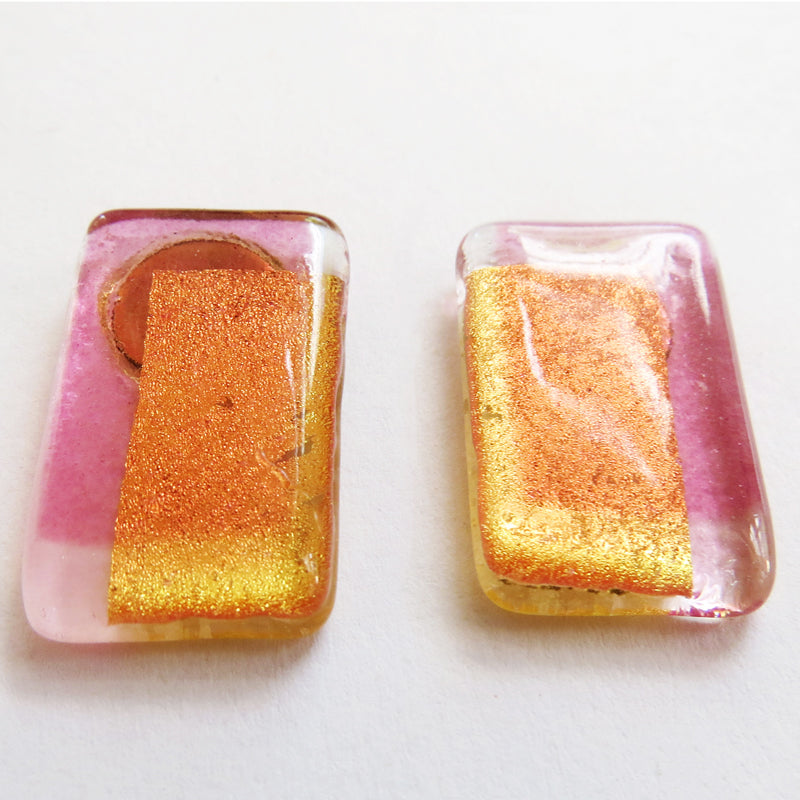 Apricot Gold-in-Glass Set