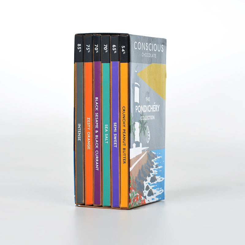 Pondy Collection Lighthouse Chocolate Bars - Pack of 6 (60g)
