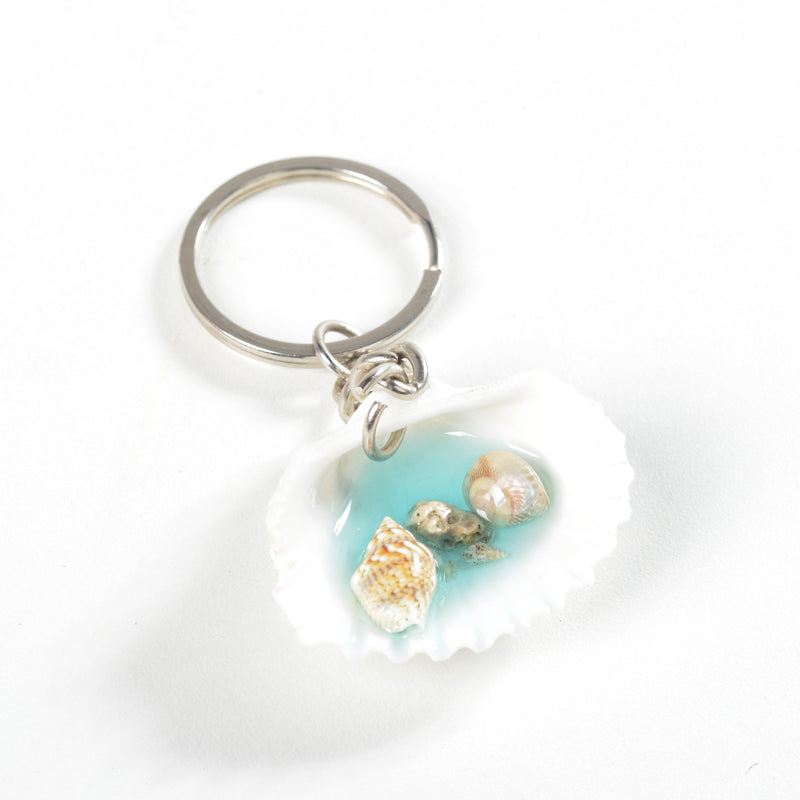 Handcrafted Shell Keychain