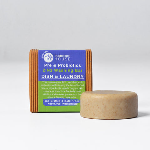 Dish & Laundry Cleaning Bar 2 in 1 - Probiotic House