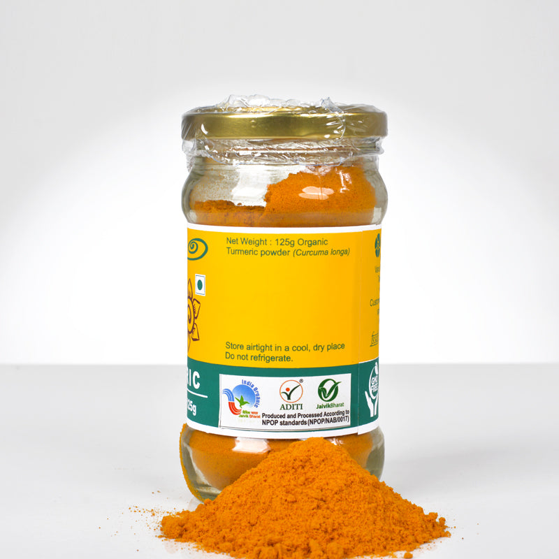 Turmeric Powder Glass Jar