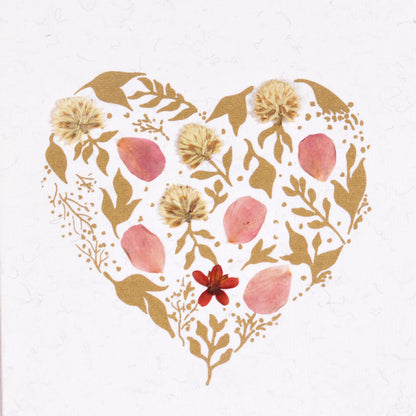 Golden Heart Greeting Card