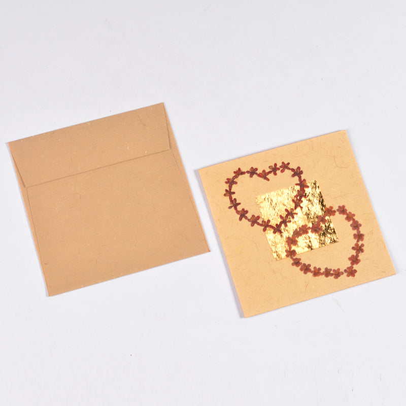 Amore Card Beige Greeting Card