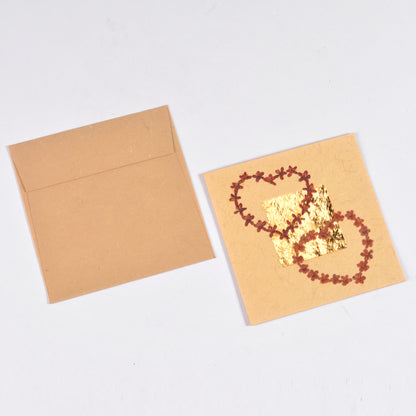 Amore Card Beige Greeting Card