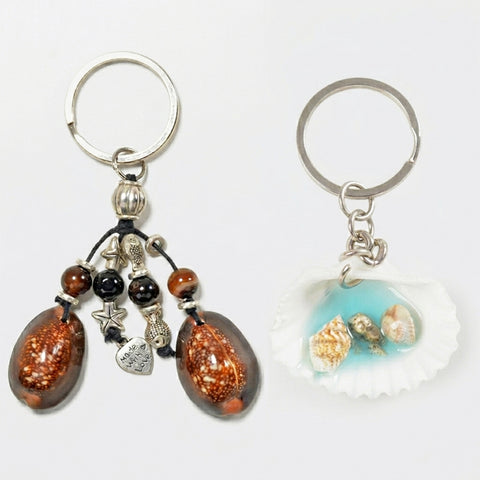 Handcrafted Shell Keychain