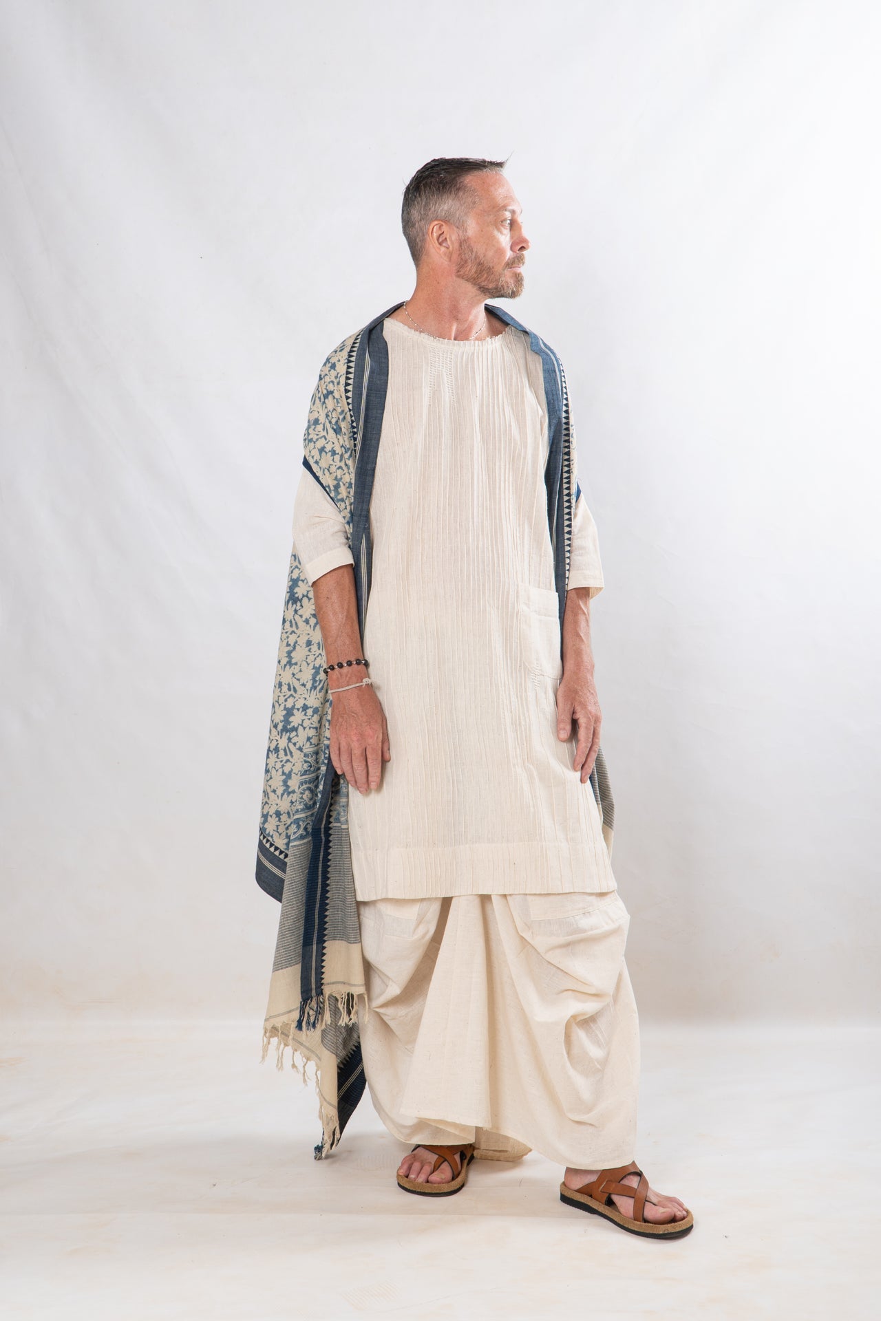 Gender- Fluid Occasion wear Set of 3- Organic Natural Khadi