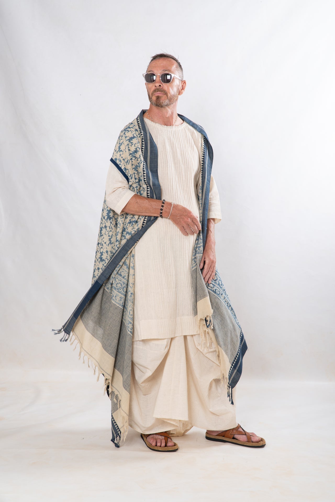 Gender- Fluid Occasion wear Set of 3- Organic Natural Khadi