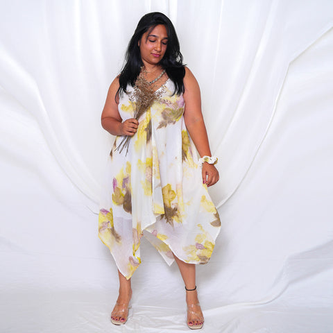 Rope Dress Style 1  – Earthy Floral Print