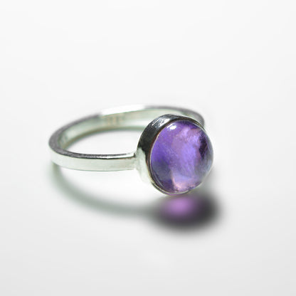 Small Silver Gemstone Ring
