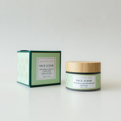 Face Scrub with Bamboo Charcoal and Walnut Shell