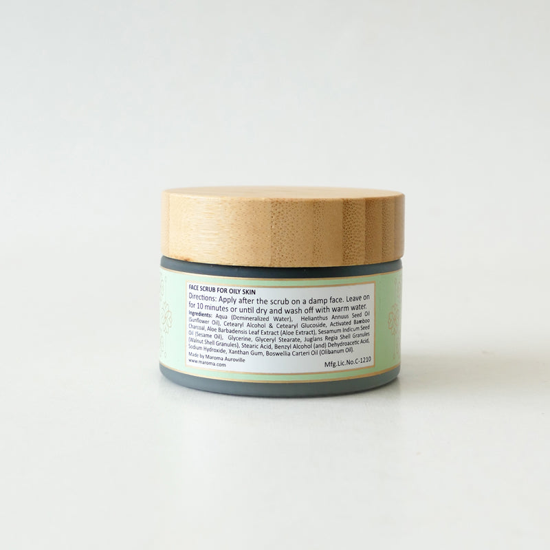 Face Scrub with Bamboo Charcoal and Walnut Shell