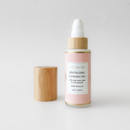 Revitalising Cleansing Milk – With Aloe Vera, Amla & Rose Extracts