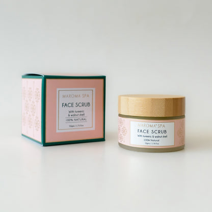 Face Scrub with Turmeric and Walnut Shell