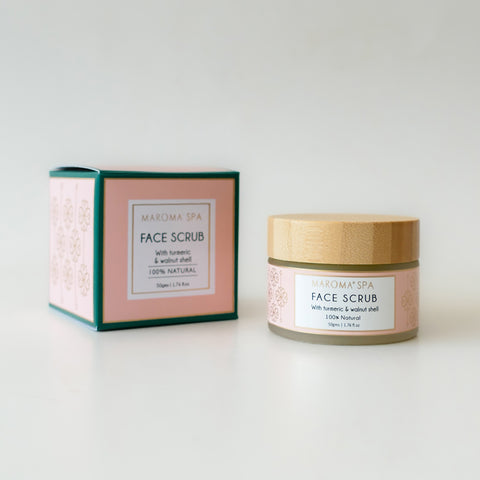 Face Scrub with Turmeric and Walnut Shell