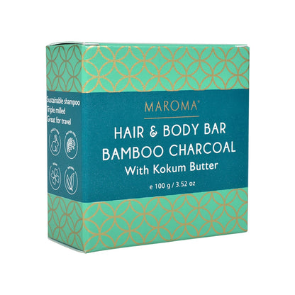 Hair and Body Shampoo Bar Bamboo Charcoal – 100gms