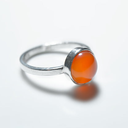 Small Silver Gemstone Ring