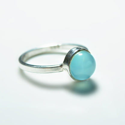 Small Silver Gemstone Ring