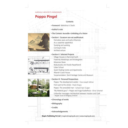 POPPO PINGEL  :  Auroville Architects Monograph Series