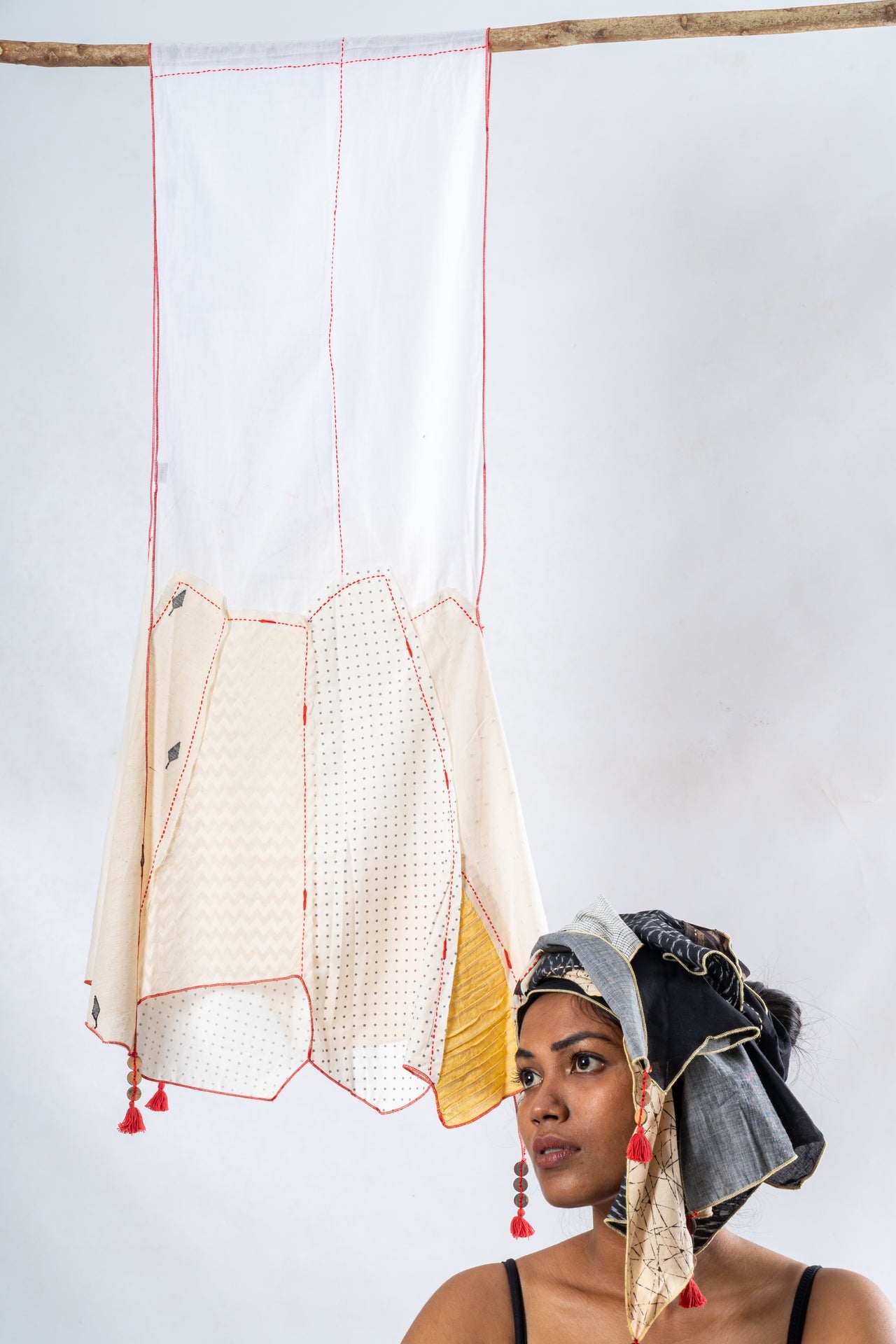 Off-White Upcycled Stole