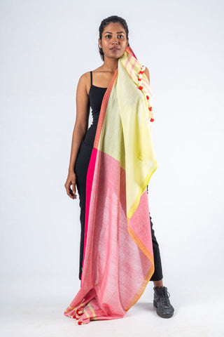 Handwoven Organic Cotton Scarf - MILAGAI