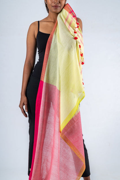 Handwoven Organic Cotton Scarf - MILAGAI