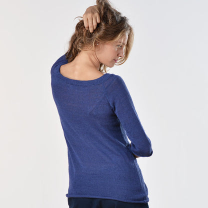 Garnet Silk Sweater Top