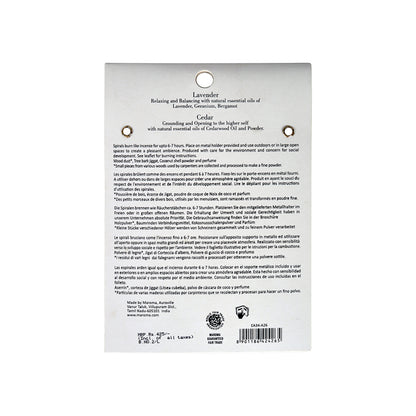 2 Perfumed Spirals - Cedar/Lavender